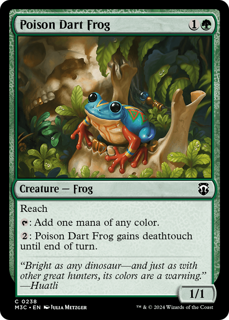 Poison Dart Frog (Ripple Foil) [Modern Horizons 3 Commander] | Impulse Games and Hobbies