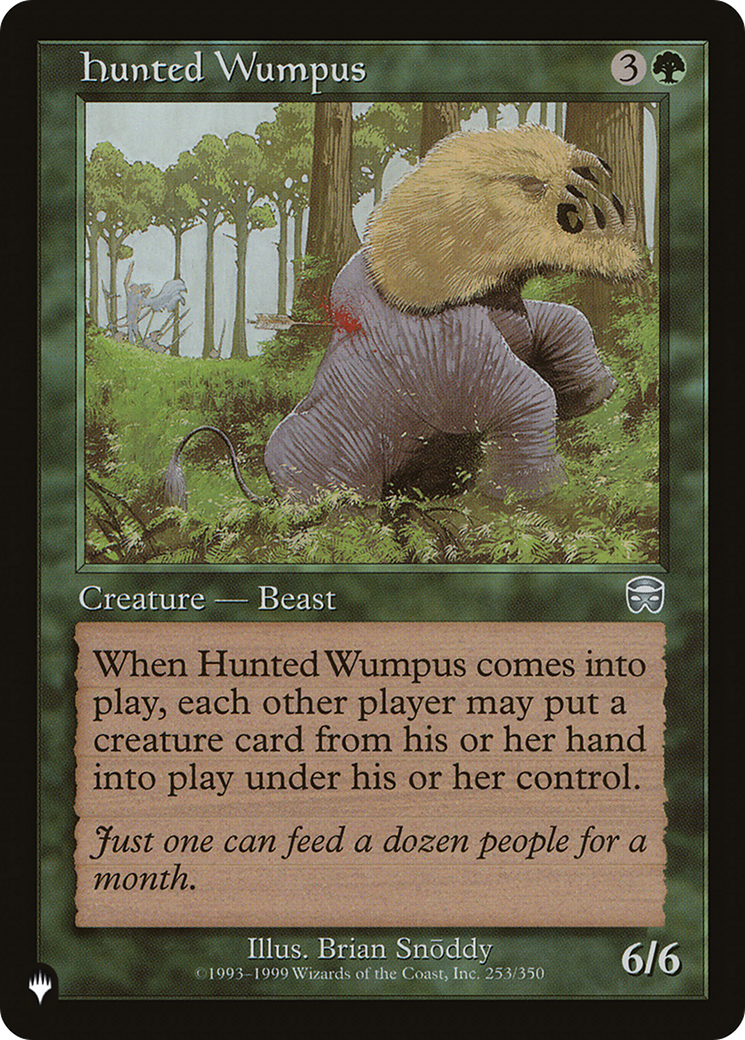 Hunted Wumpus [The List Reprints] | Impulse Games and Hobbies