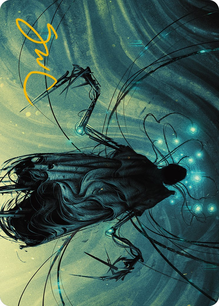 Ichor Synthesizer Art Card (Gold-Stamped Signature) [Phyrexia: All Will Be One Art Series] | Impulse Games and Hobbies