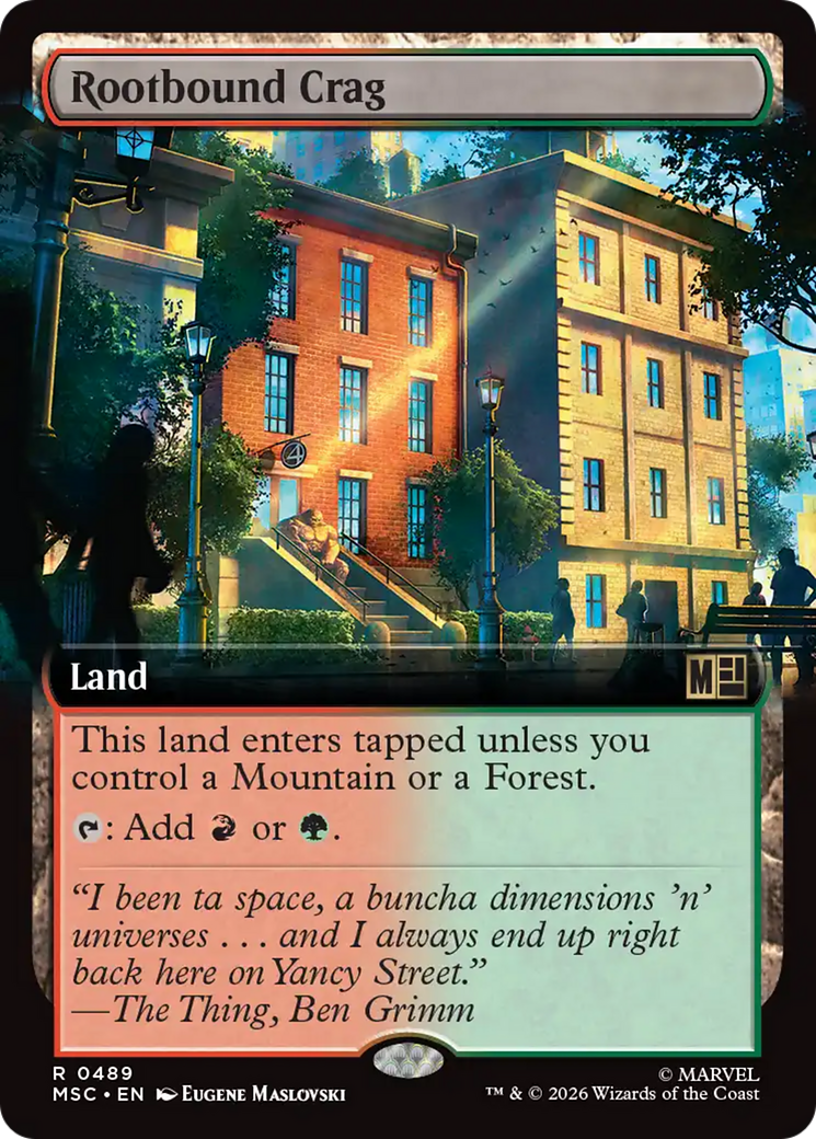 Rootbound Crag (Extended Art) [Marvel Super Heroes Commander] | Impulse Games and Hobbies