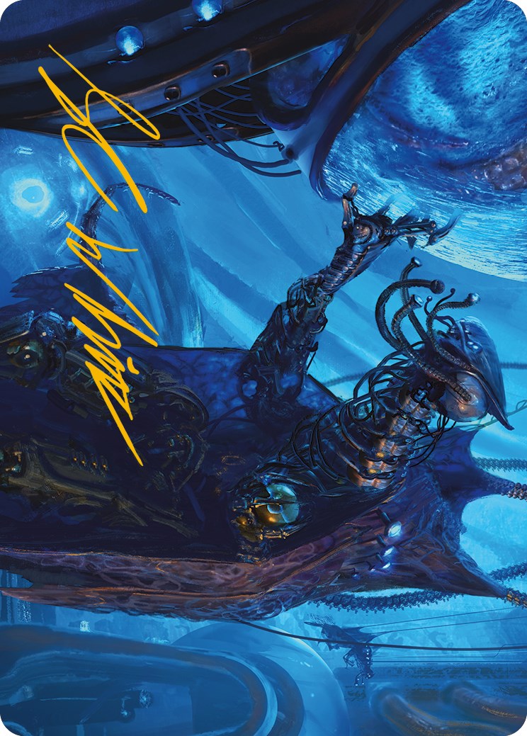 Atmosphere Surgeon Art Card (Gold-Stamped Signature) [Phyrexia: All Will Be One Art Series] | Impulse Games and Hobbies