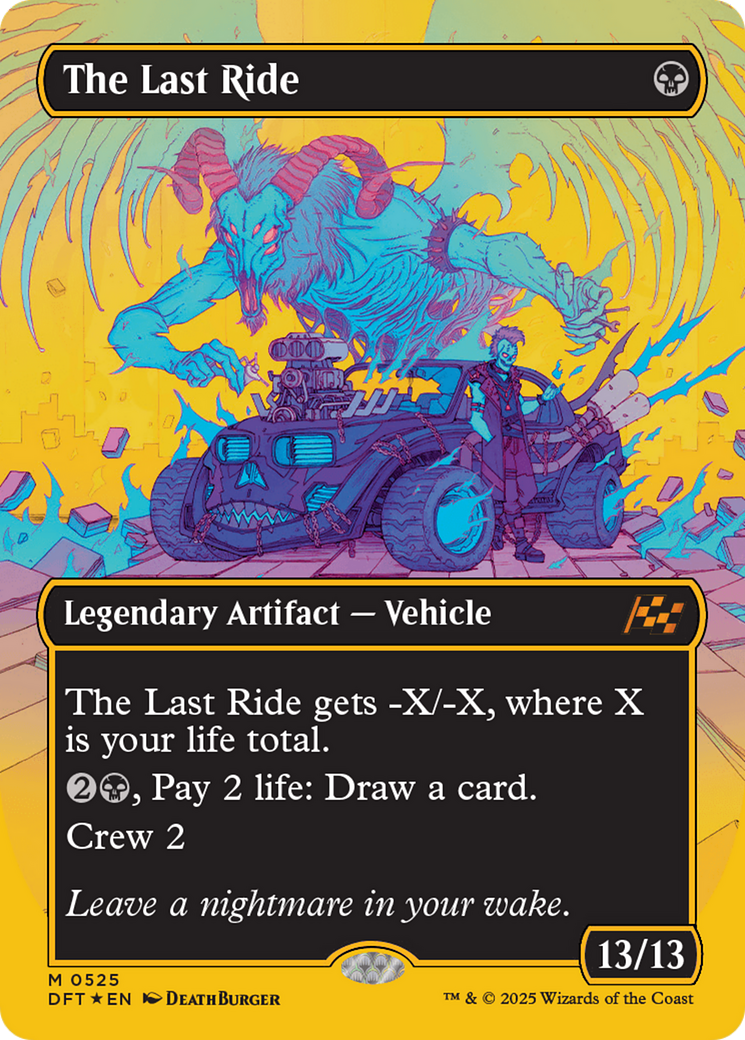 The Last Ride (Borderless) (First-Place Foil) [Aetherdrift] | Impulse Games and Hobbies