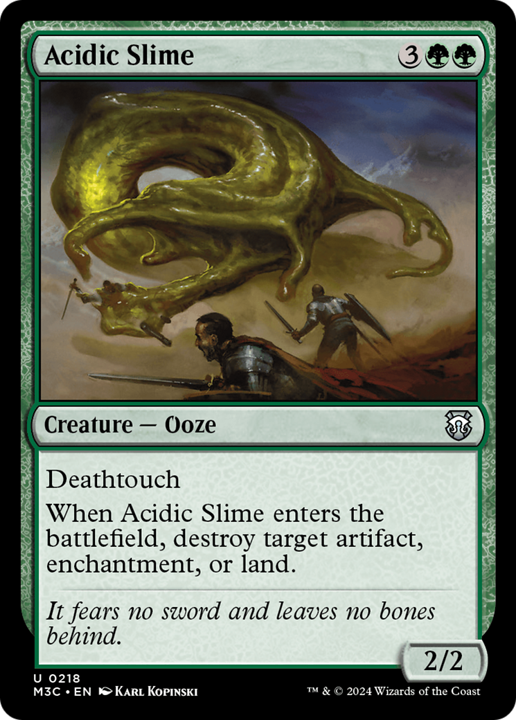 Acidic Slime (Ripple Foil) [Modern Horizons 3 Commander] | Impulse Games and Hobbies