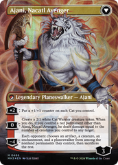 Ajani, Nacatl Pariah // Ajani, Nacatl Avenger (Borderless) (Textured Foil) [Modern Horizons 3] | Impulse Games and Hobbies