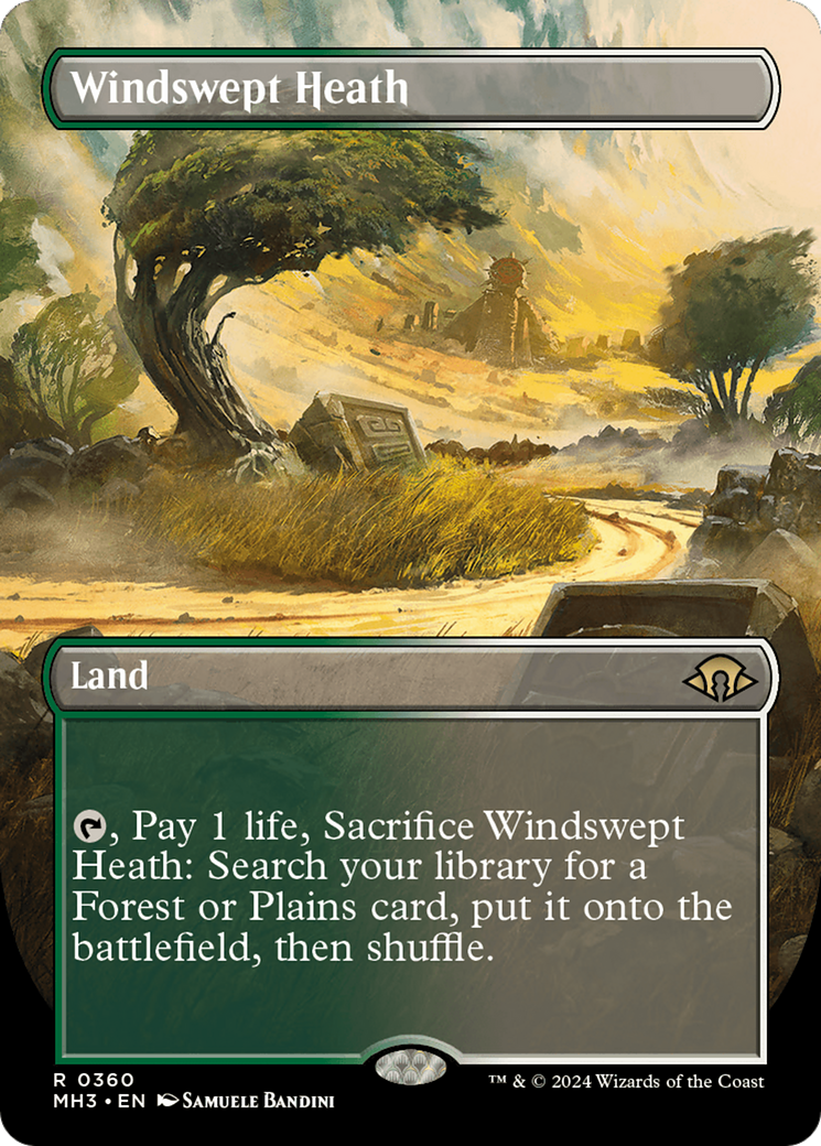 Windswept Heath (Borderless) [Modern Horizons 3] | Impulse Games and Hobbies