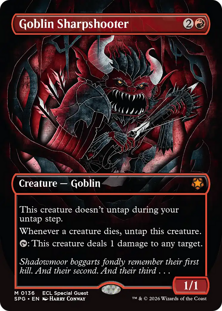 Goblin Sharpshooter (Borderless) [Lorwyn Eclipsed Special Guests] | Impulse Games and Hobbies