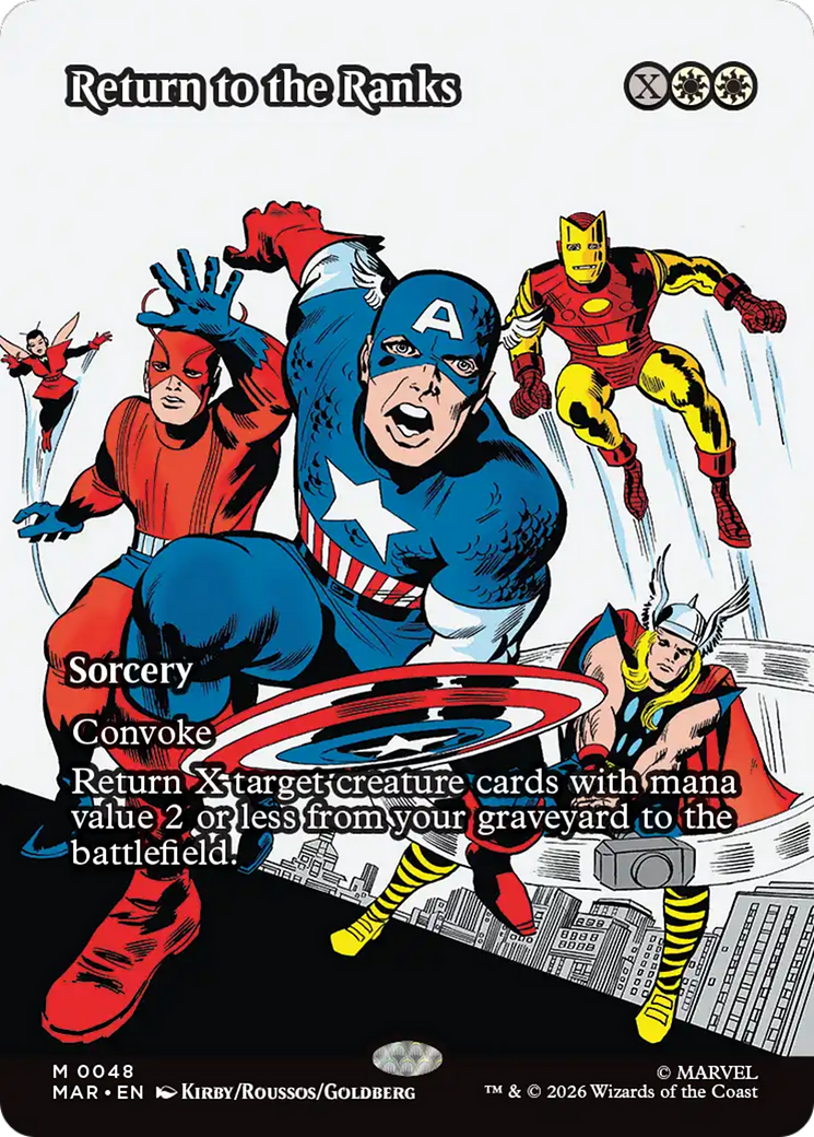 Return to the Ranks (Borderless) [Marvel Universe: Eternal-Legal] | Impulse Games and Hobbies