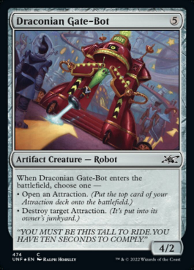 Draconian Gate-Bot (Galaxy Foil) [Unfinity] | Impulse Games and Hobbies