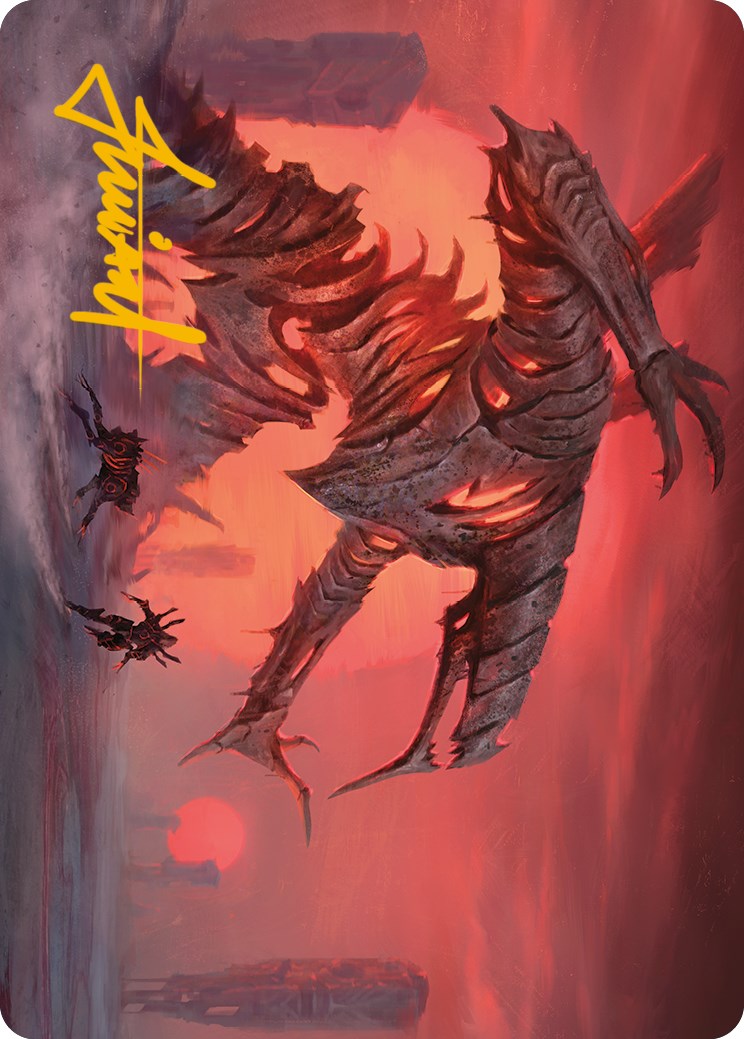 Red Sun's Zenith Art Card (Gold-Stamped Signature) [Phyrexia: All Will Be One Art Series] | Impulse Games and Hobbies