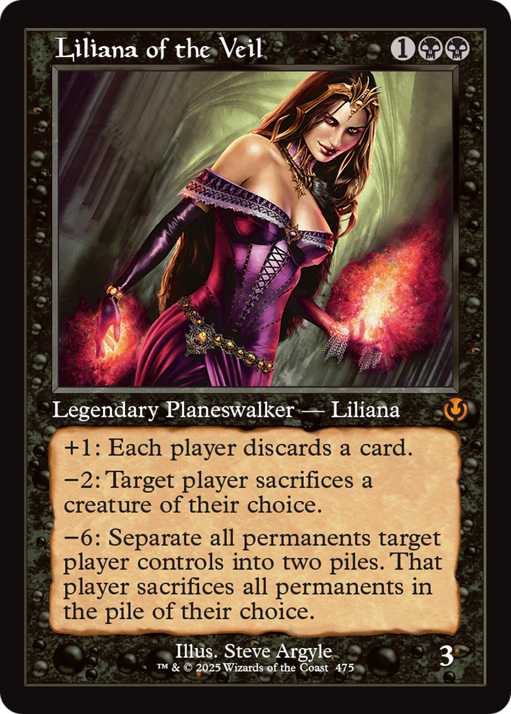 Liliana of the Veil (Retro Frame) [Innistrad Remastered] | Impulse Games and Hobbies