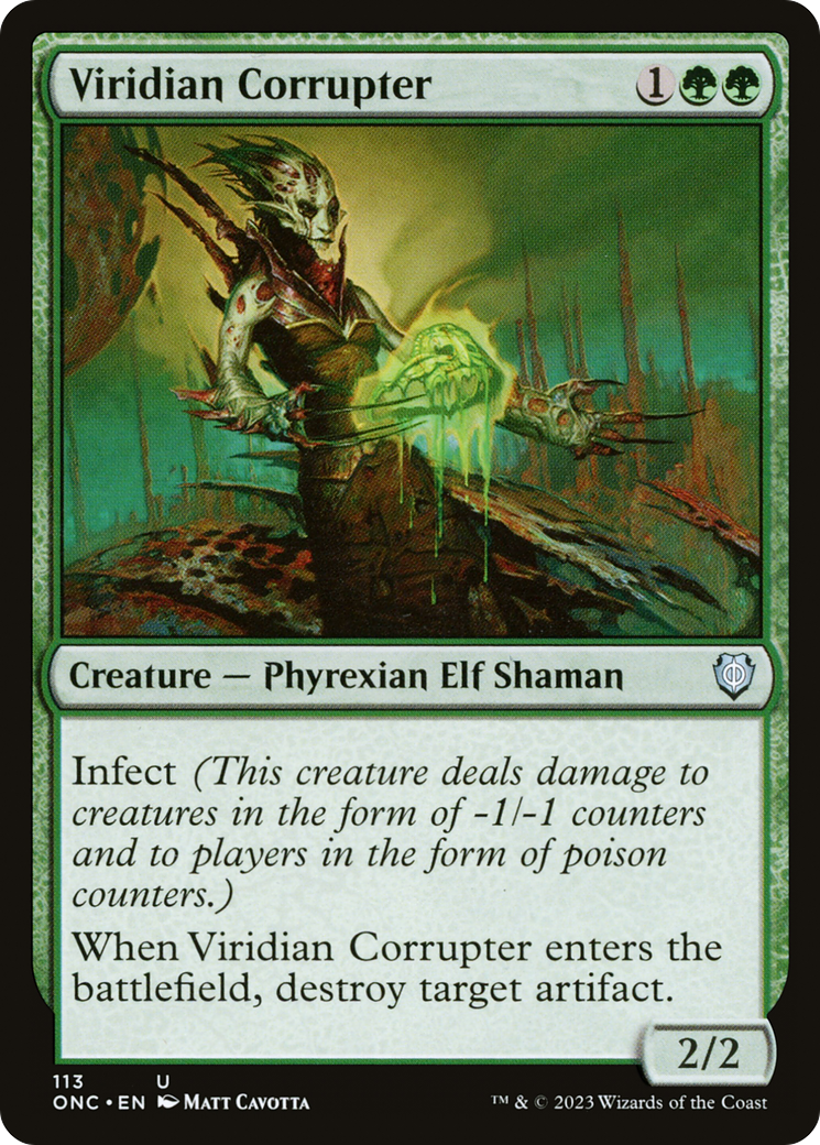 Viridian Corrupter [Phyrexia: All Will Be One Commander] | Impulse Games and Hobbies