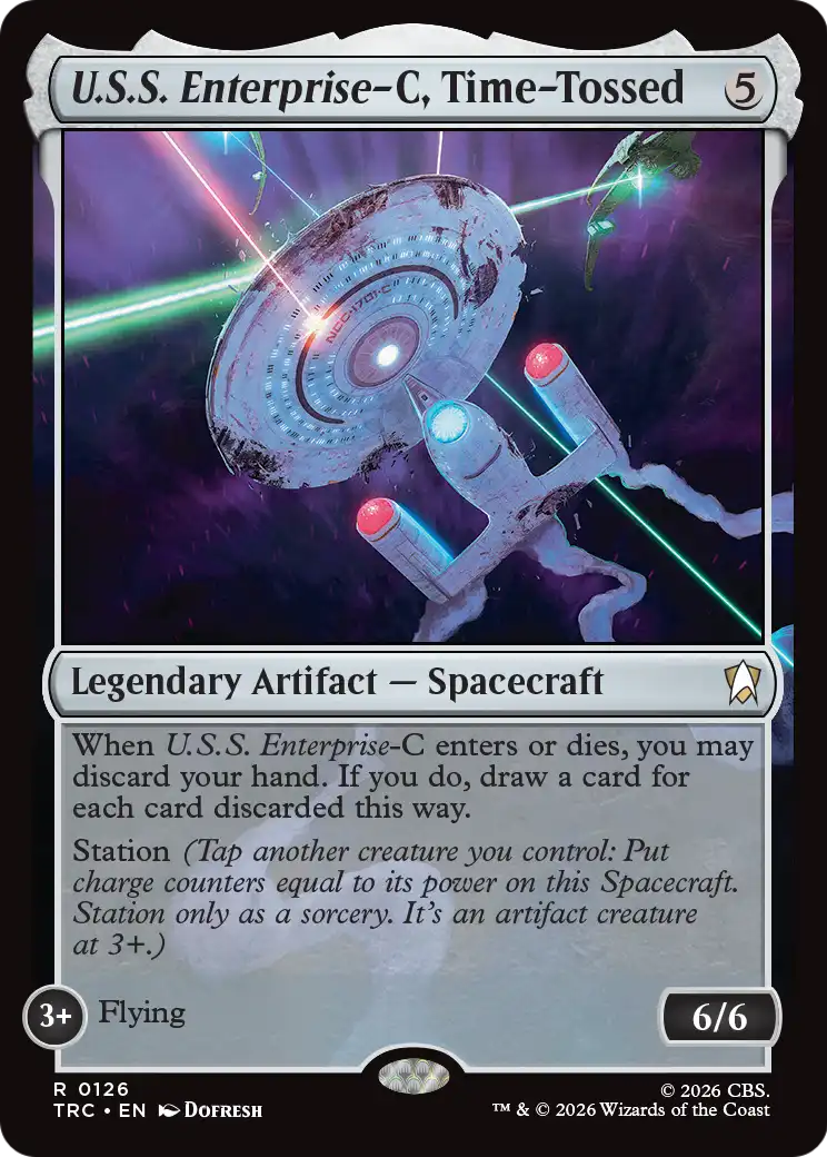 U.S.S. Enterprise-C, Time-Tossed (Surge Foil) [Star Trek Commander] | Impulse Games and Hobbies