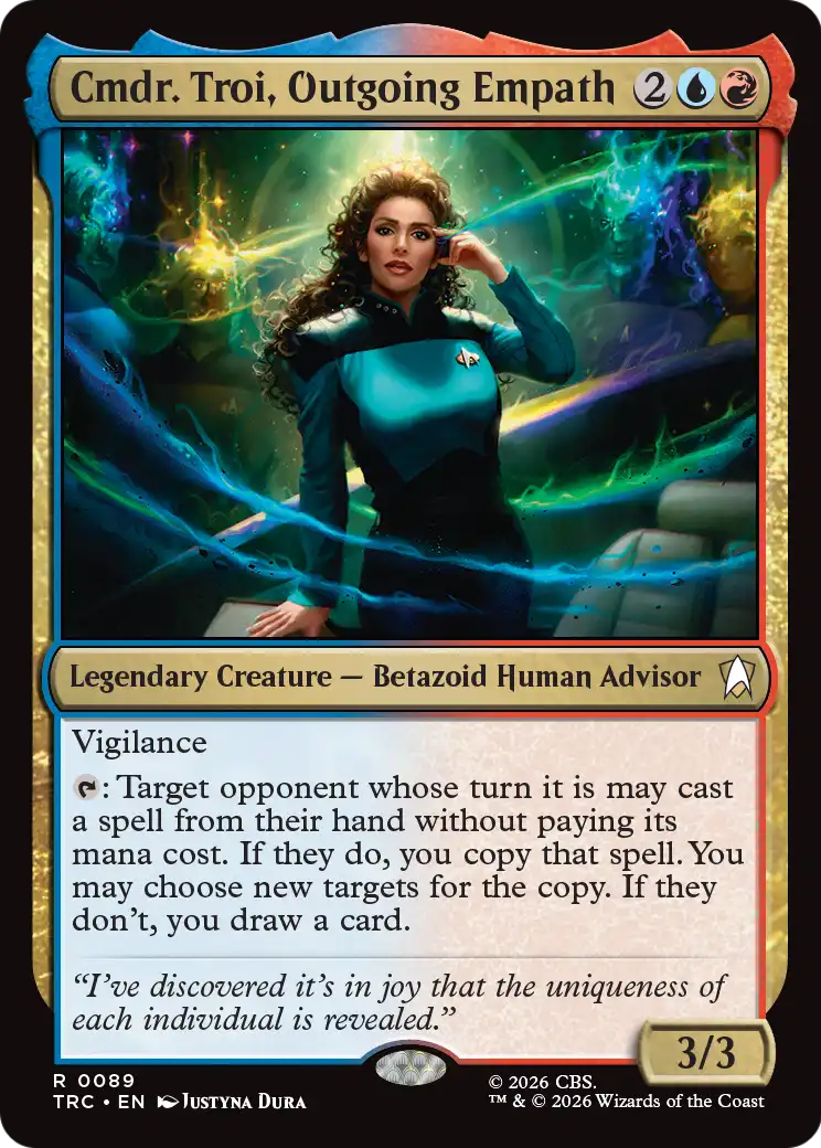 Cmdr. Troi, Outgoing Empath (Surge Foil) [Star Trek Commander] | Impulse Games and Hobbies