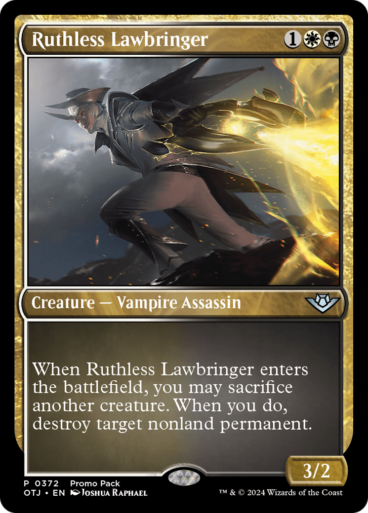 Ruthless Lawbringer (Promo Pack) [Outlaws of Thunder Junction Promos] | Impulse Games and Hobbies