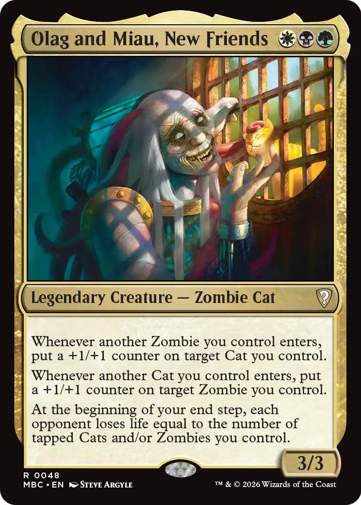 Olag and Miau, New Friends [Mystery Booster: Commander Edition] | Impulse Games and Hobbies