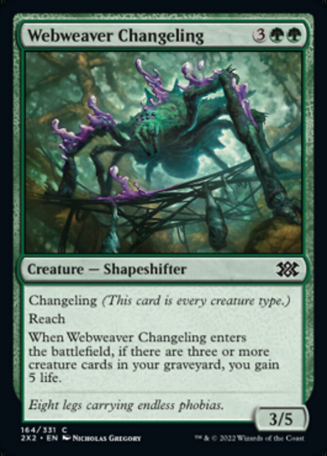 Webweaver Changeling [Double Masters 2022] | Impulse Games and Hobbies
