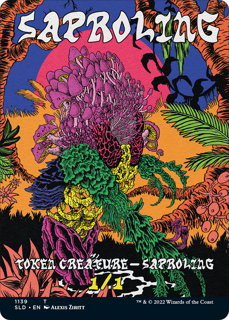 Saproling Token (Borderless) [Secret Lair Drop Series] | Impulse Games and Hobbies