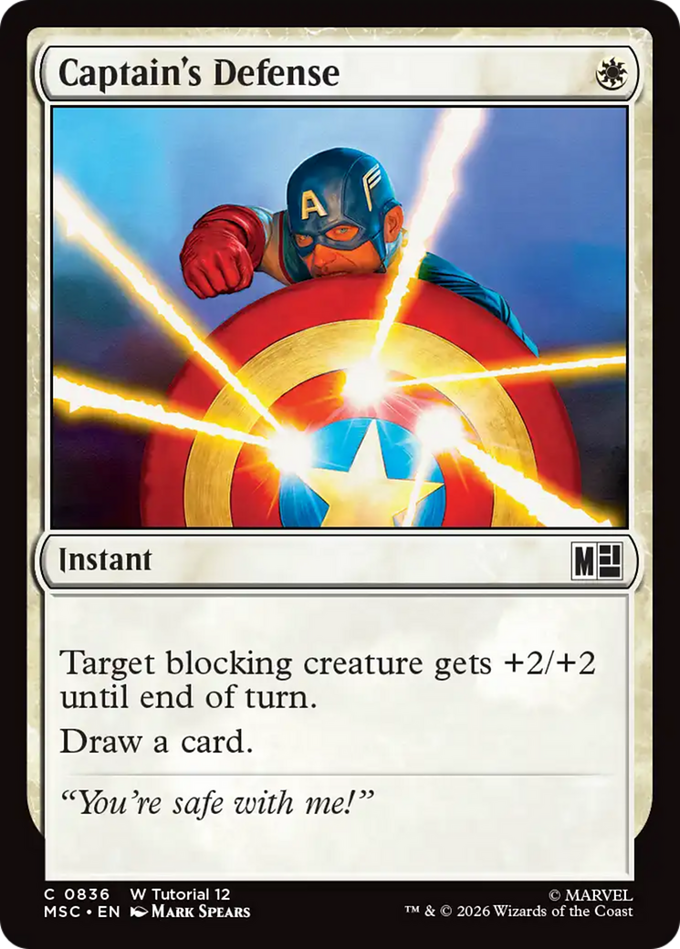 Captain's Defense [Marvel Super Heroes Commander] | Impulse Games and Hobbies