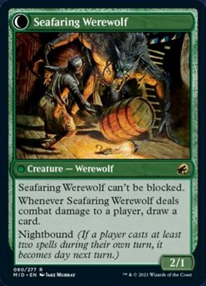 Suspicious Stowaway // Seafaring Werewolf [Innistrad: Midnight Hunt] | Impulse Games and Hobbies