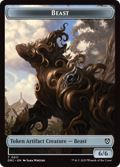 Construct // Beast (0011) Double-Sided Token [Aetherdrift Tokens] | Impulse Games and Hobbies