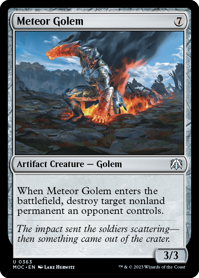 Meteor Golem [March of the Machine Commander] | Impulse Games and Hobbies