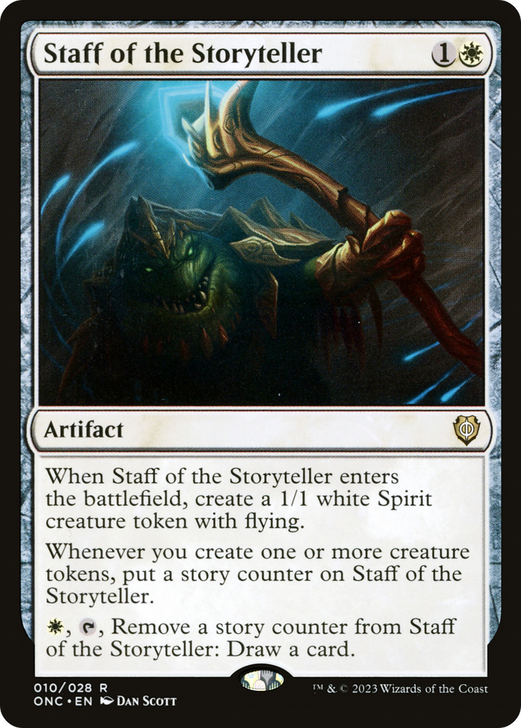 Staff of the Storyteller [Phyrexia: All Will Be One Commander] | Impulse Games and Hobbies