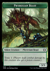 Phyrexian Mite (011) // Phyrexian Beast Double-Sided Token [Phyrexia: All Will Be One Tokens] | Impulse Games and Hobbies