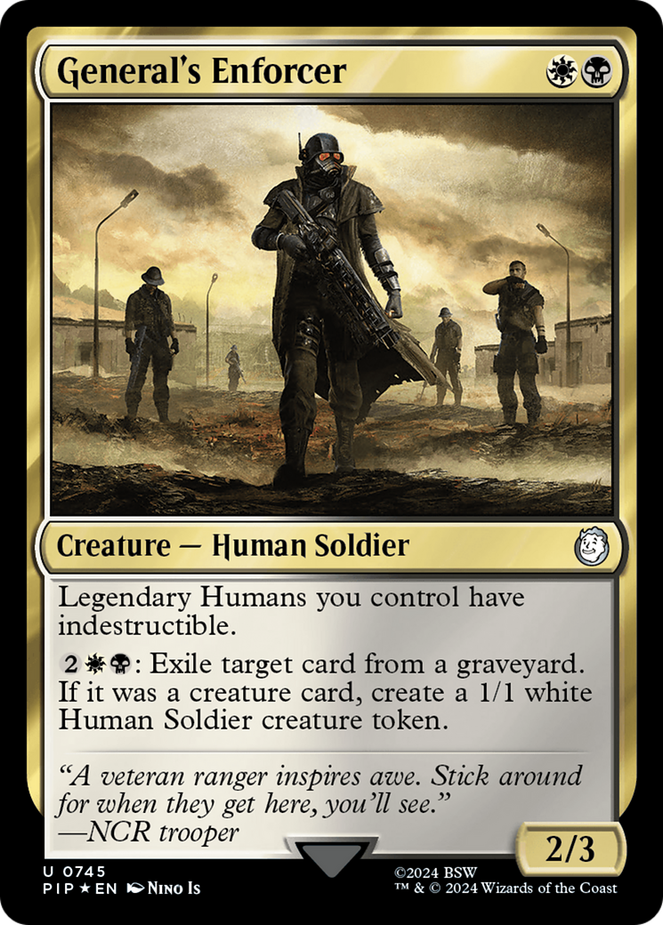 General's Enforcer (Surge Foil) [Fallout] | Impulse Games and Hobbies