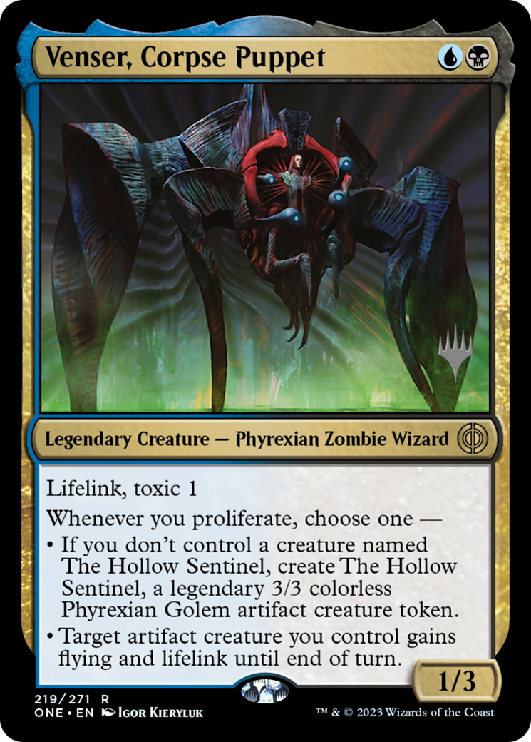 Venser, Corpse Puppet (Promo Pack) [Phyrexia: All Will Be One Promos] | Impulse Games and Hobbies