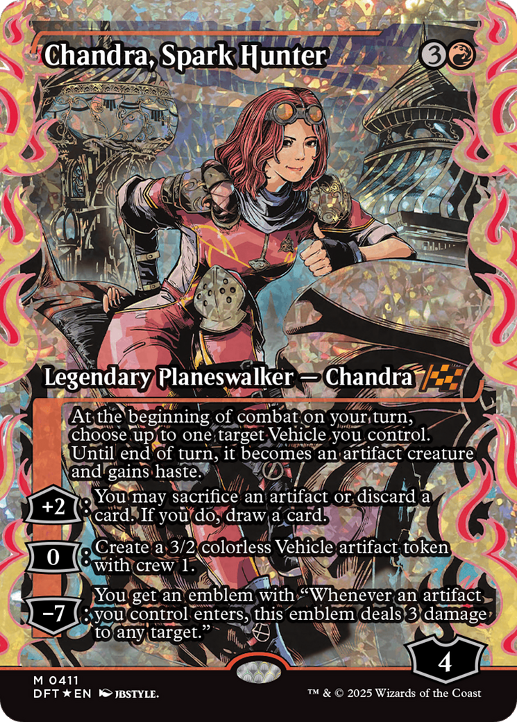 Chandra, Spark Hunter (Showcase) (Fracture Foil) [Aetherdrift] | Impulse Games and Hobbies