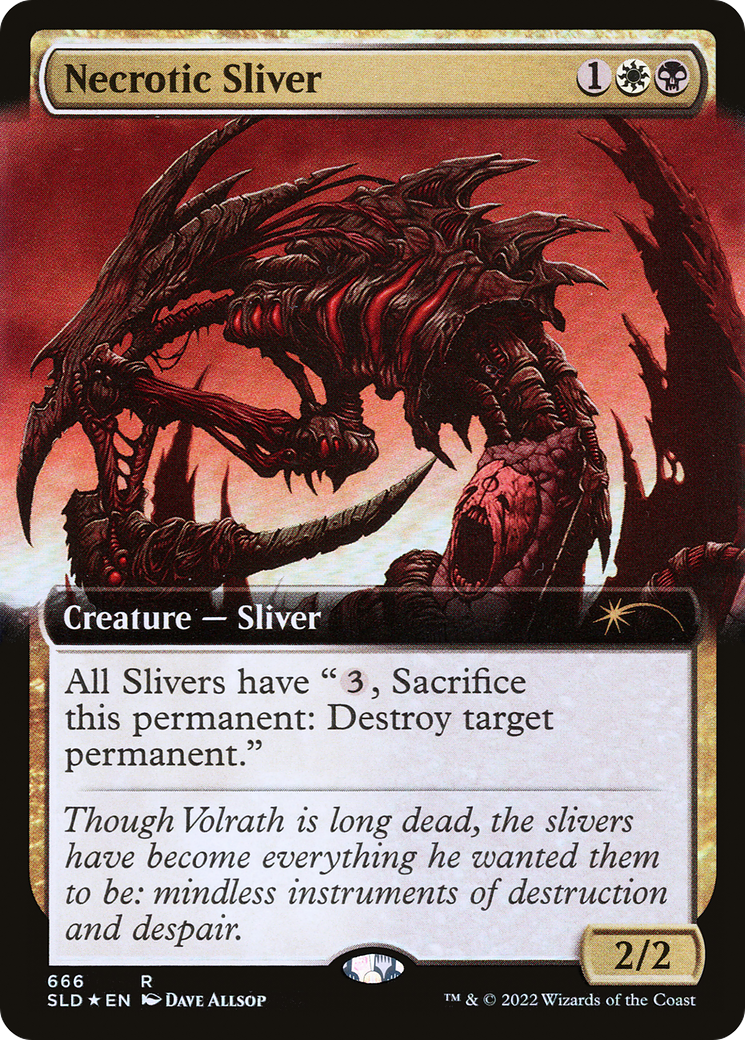 Necrotic Sliver (Extended Art) [Secret Lair Drop Promos] | Impulse Games and Hobbies