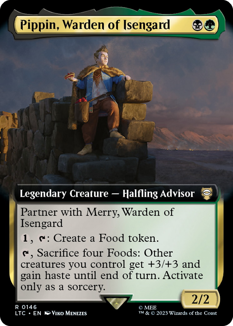 Pippin, Warden of Isengard (Extended Art) [The Lord of the Rings: Tales of Middle-Earth Commander] | Impulse Games and Hobbies