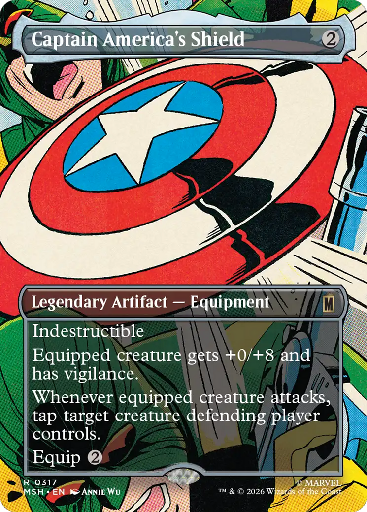 Captain America's Shield (Borderless) (0317) [Marvel Super Heroes] | Impulse Games and Hobbies