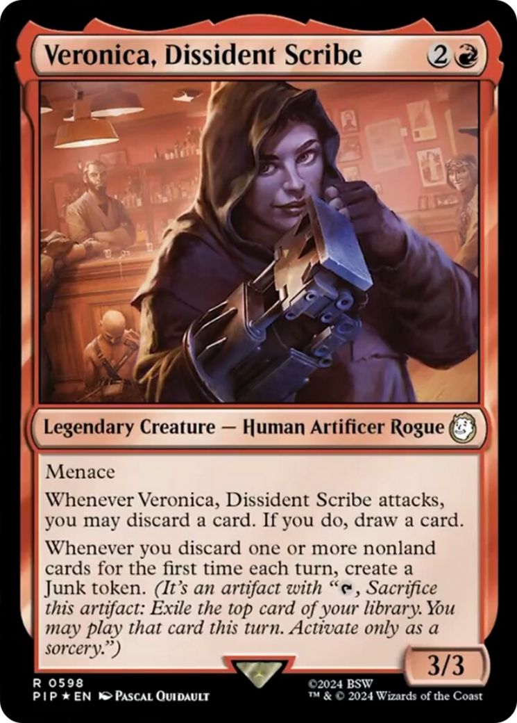 Veronica, Dissident Scribe (Surge Foil) [Fallout] | Impulse Games and Hobbies
