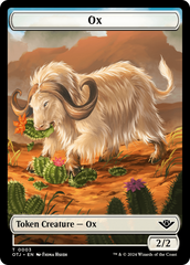 Treasure // Ox Double-Sided Token [Outlaws of Thunder Junction Tokens] | Impulse Games and Hobbies
