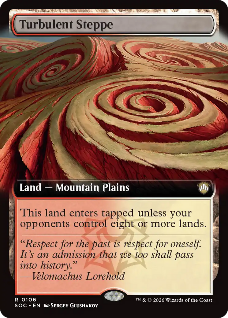 Turbulent Steppe (Extended Art) [Secrets of Strixhaven Commander] | Impulse Games and Hobbies