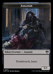 Treasure // Assassin Double-Sided Token [Commander Masters Tokens] | Impulse Games and Hobbies