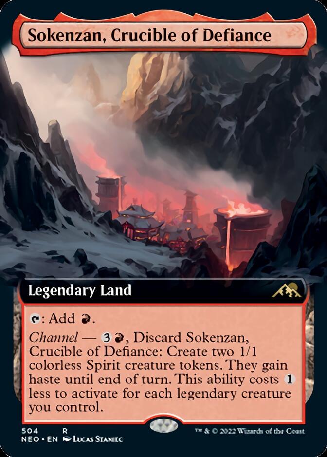 Sokenzan, Crucible of Defiance (Extended Art) [Kamigawa: Neon Dynasty] | Impulse Games and Hobbies