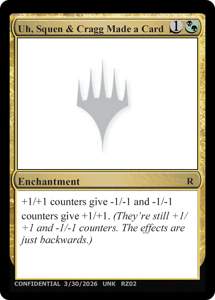 Uh, Squen & Cragg Made a Card [Unknown Event] | Impulse Games and Hobbies
