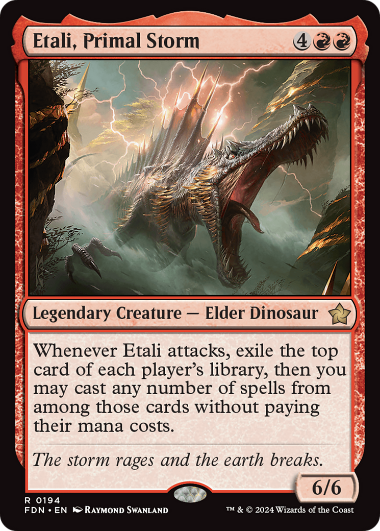 Etali, Primal Storm (Borderless) (Mana Foil) [Foundations] | Impulse Games and Hobbies