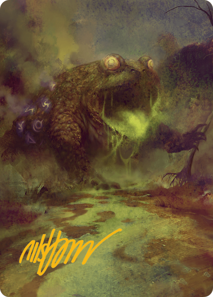 The Gitrog Monster Art Card (Gold-Stamped Signature) [Bloomburrow Art Series] | Impulse Games and Hobbies