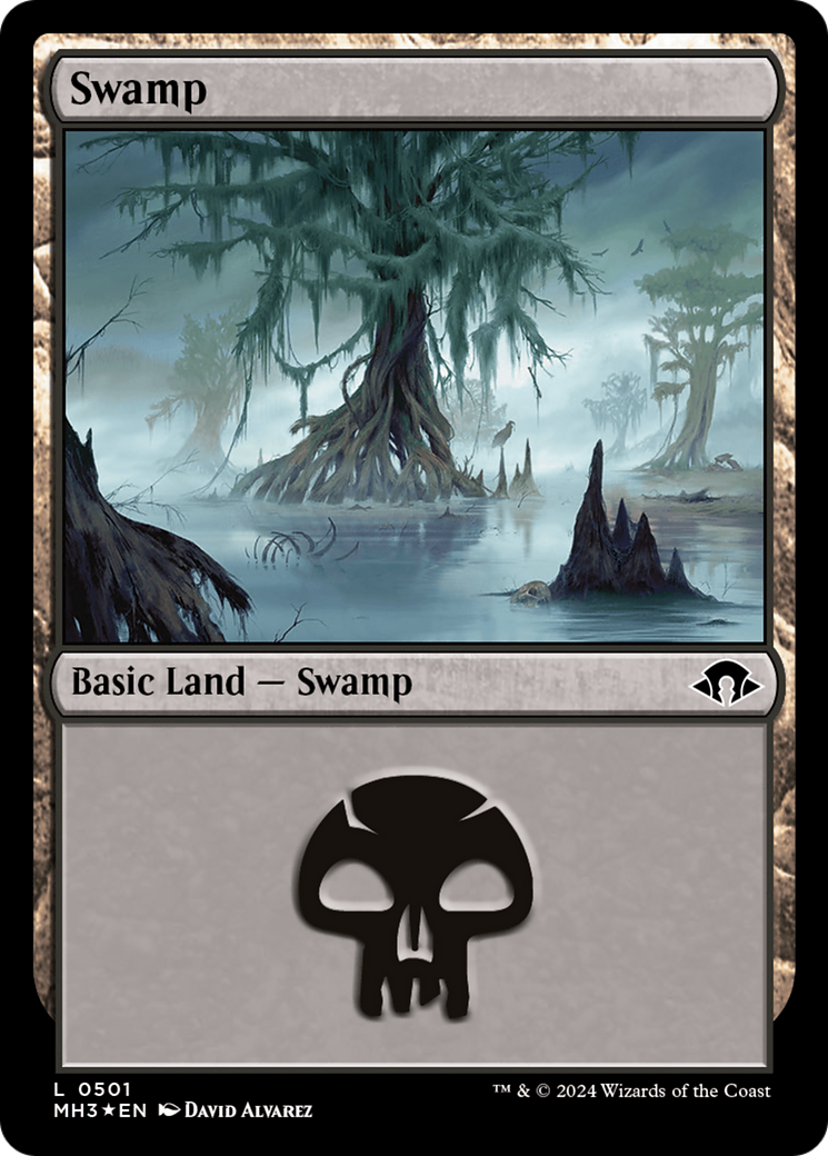 Swamp (0501) (Ripple Foil) [Modern Horizons 3] | Impulse Games and Hobbies