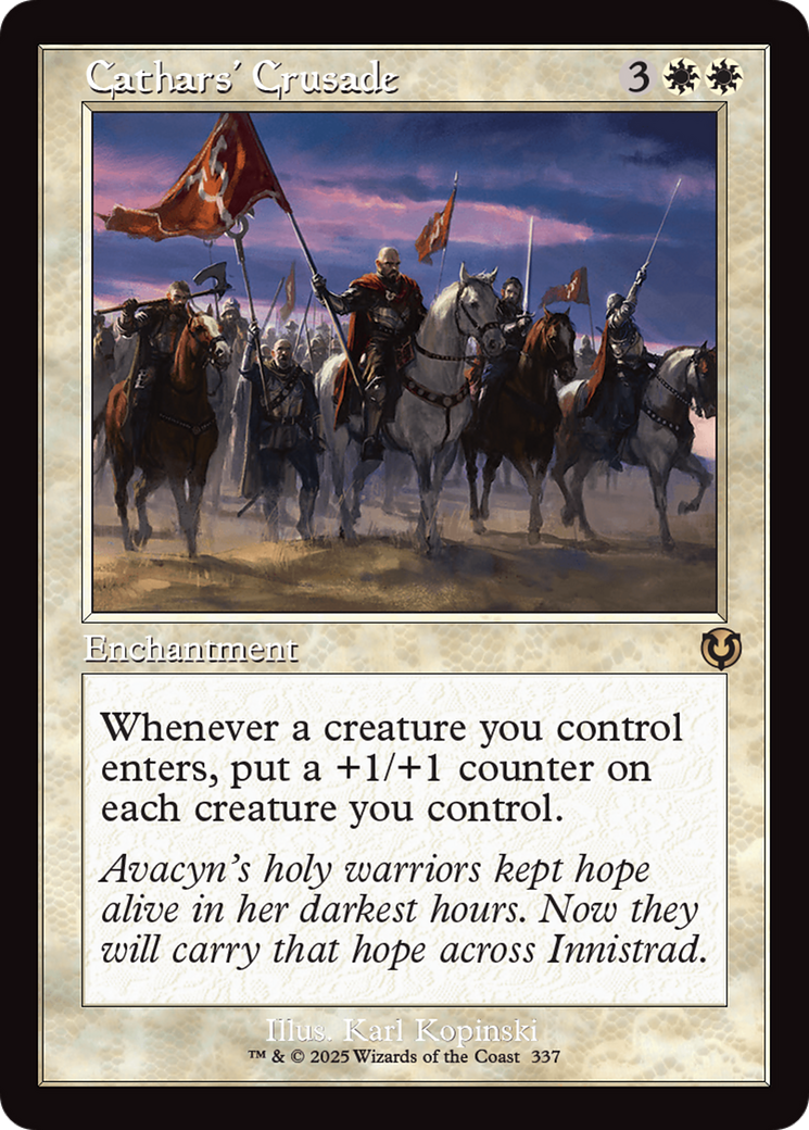 Cathars' Crusade (Retro Frame) [Innistrad Remastered] | Impulse Games and Hobbies