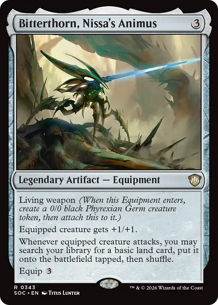 Bitterthorn, Nissa's Animus [Secrets of Strixhaven Commander] | Impulse Games and Hobbies