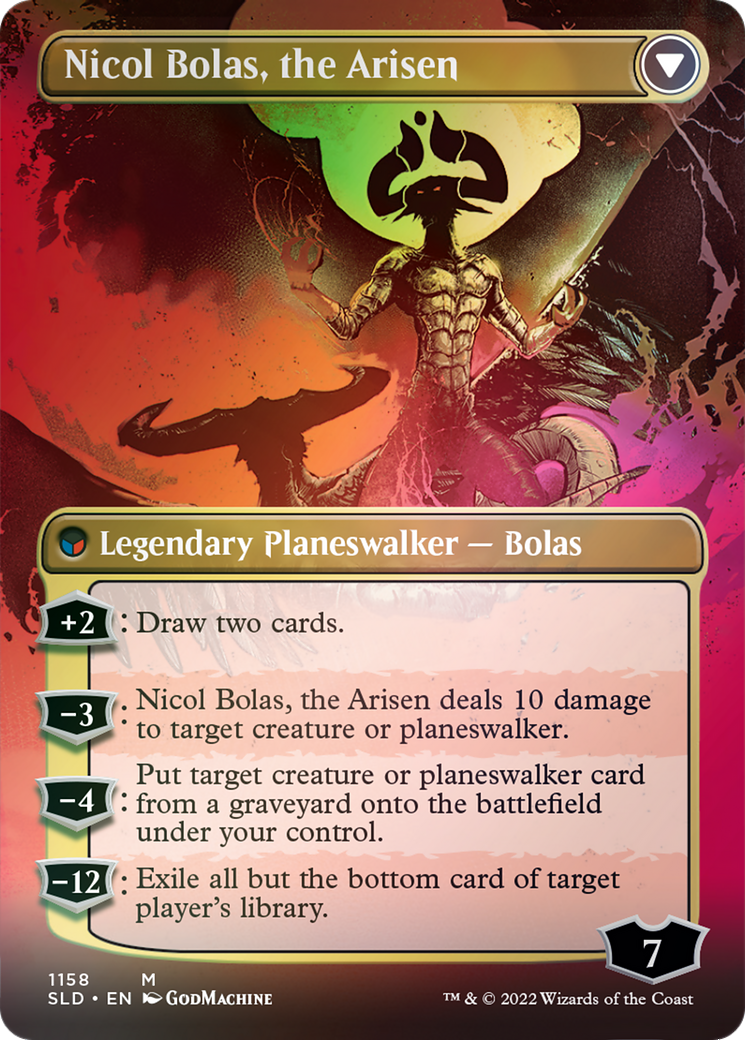 Nicol Bolas, the Ravager // Nicol Bolas, the Arisen (Borderless) [Secret Lair: From Cute to Brute] | Impulse Games and Hobbies