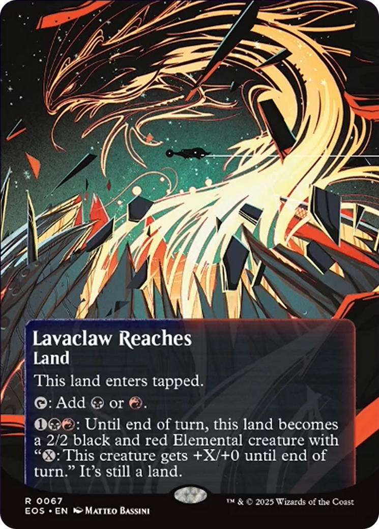 Lavaclaw Reaches (0067) (Borderless) [Edge of Eternities: Stellar Sights] | Impulse Games and Hobbies