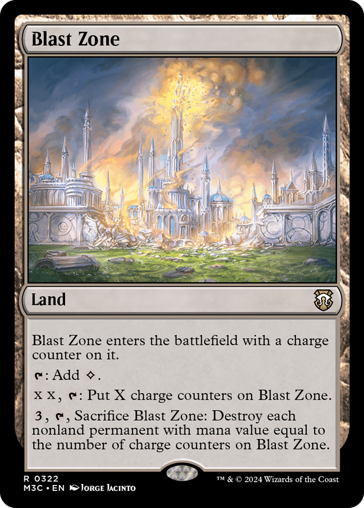 Blast Zone (Ripple Foil) [Modern Horizons 3 Commander] | Impulse Games and Hobbies