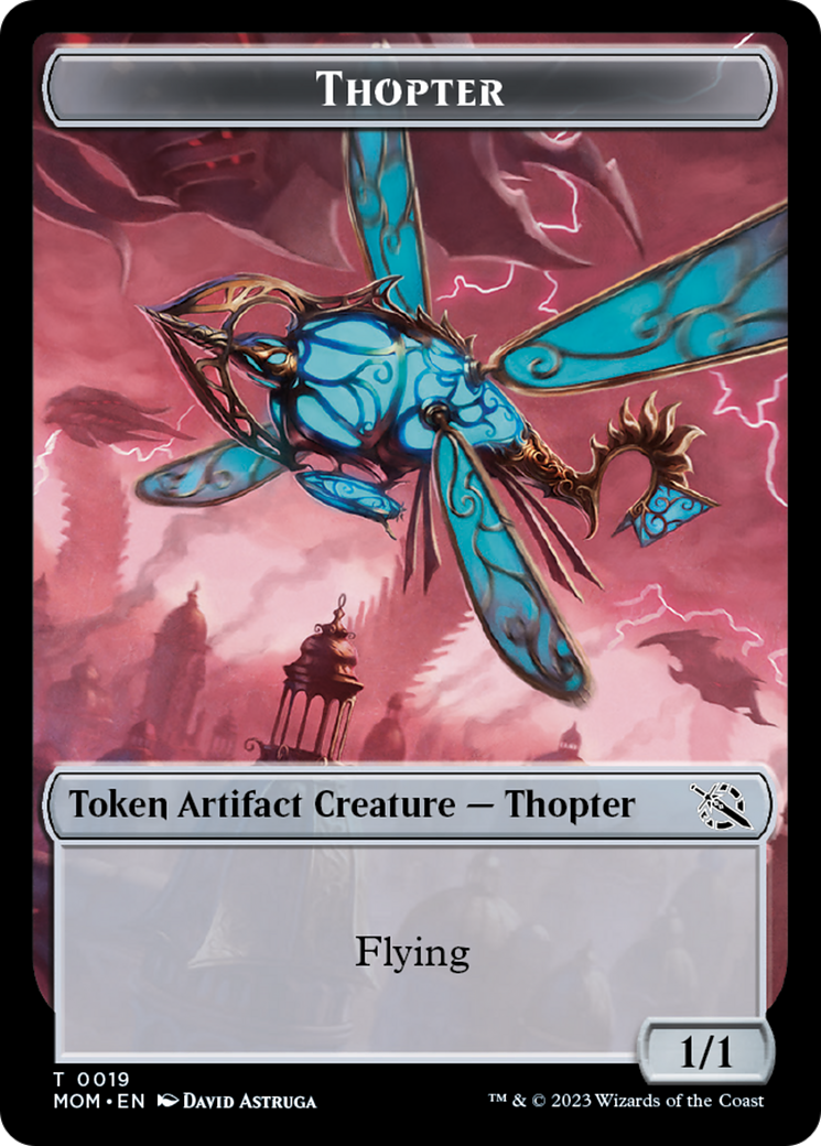 Treasure (20) // Thopter Double-Sided Token [March of the Machine Tokens] | Impulse Games and Hobbies