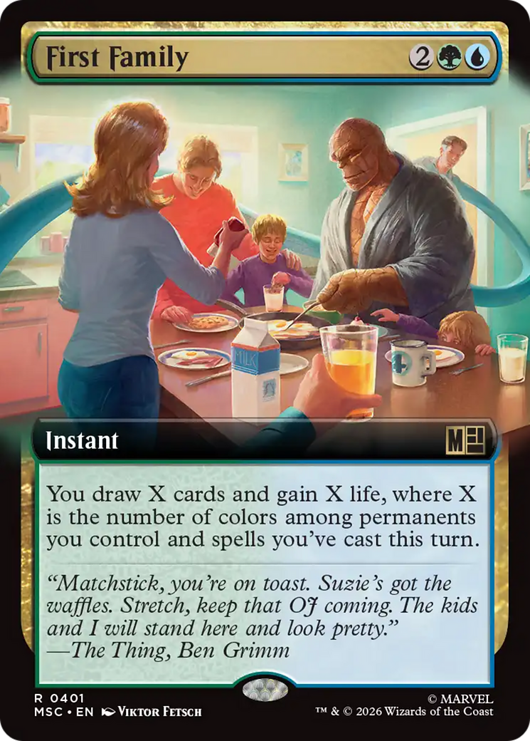 First Family (Extended Art) [Marvel Super Heroes Commander] | Impulse Games and Hobbies