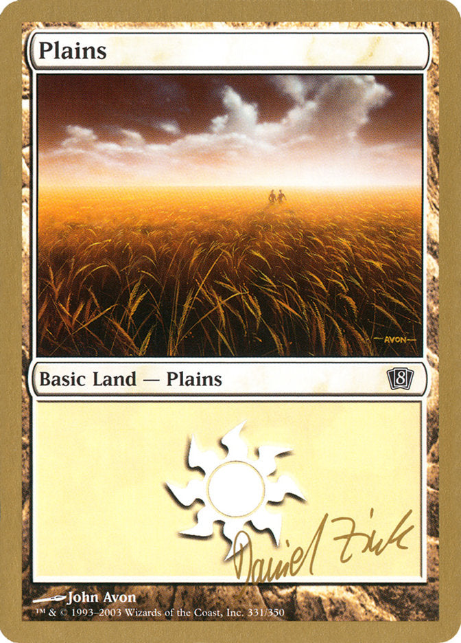 Plains (dz331) (Daniel Zink) [World Championship Decks 2003] | Impulse Games and Hobbies